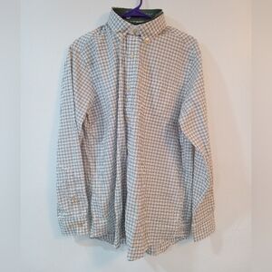 N.W.T. Orvis Comfort Zone LS Shirt Cream And Blue 3HXK 6152 W/PNR